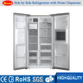 El uso en el hogar de 2015 CB del CE Europa utiliza el congelador de lado a lado del refrigerador